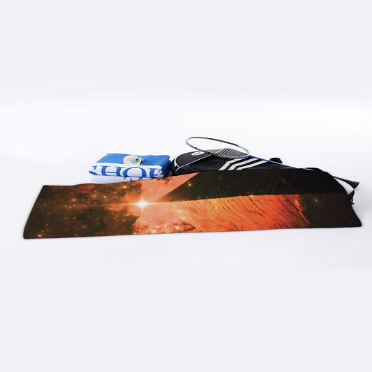 Galaxy Pyramid Print Sports Towel