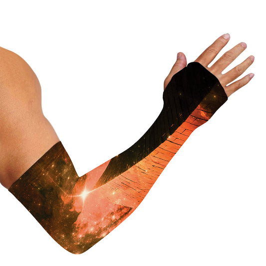 Galaxy Pyramid Print Sun Protection Arm Sleeves