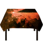 Galaxy Pyramid Print Tablecloth