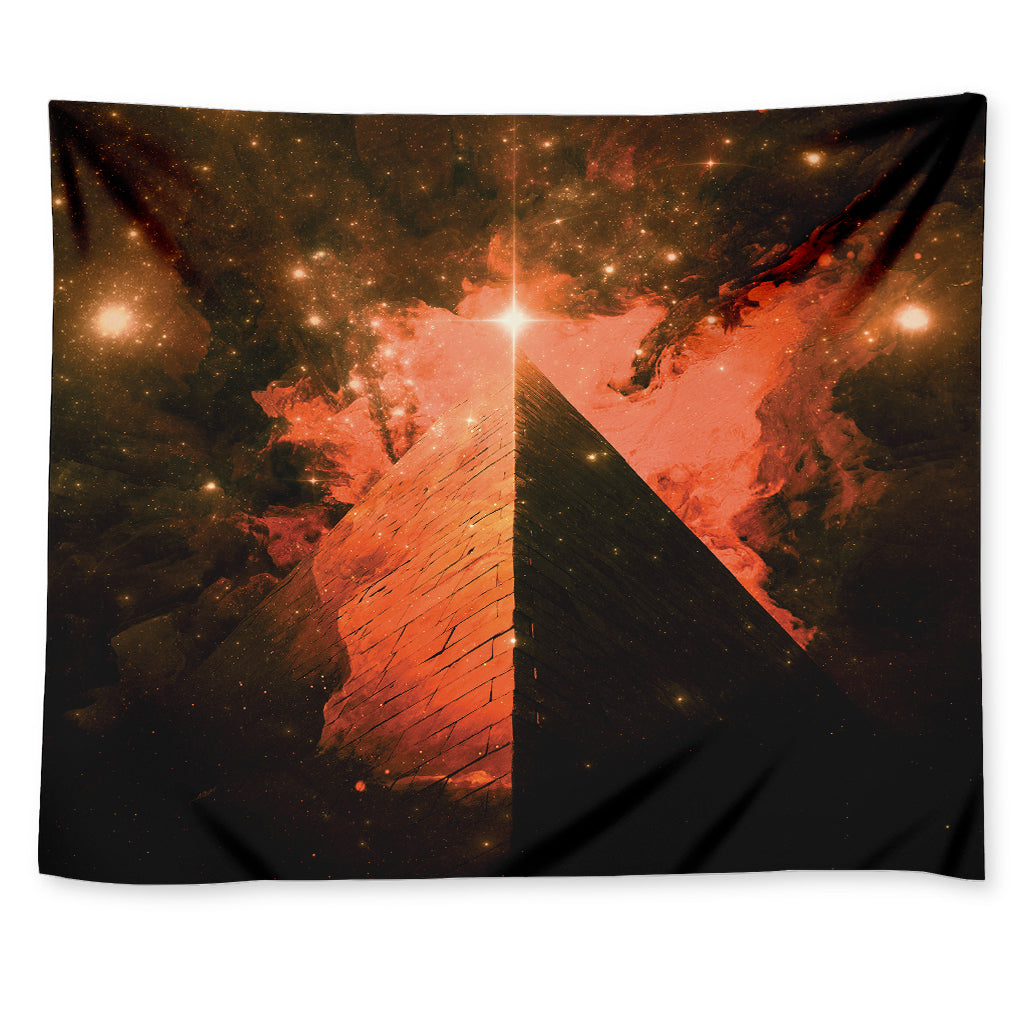 Galaxy Pyramid Print Tapestry