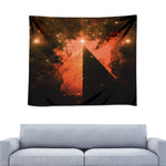 Galaxy Pyramid Print Tapestry