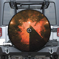 Galaxy Pyramid Print Tire Cover With Camera Hole