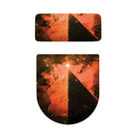 Galaxy Pyramid Print Toilet Lid And Tank Cover Set