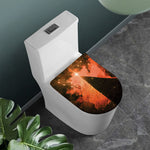 Galaxy Pyramid Print Toilet Lid Cover