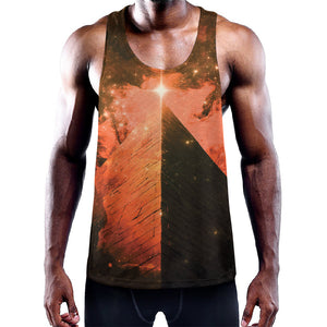 Galaxy Pyramid Print Training Tank Top