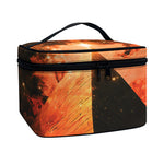 Galaxy Pyramid Print Travel Makeup Bag