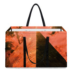 Galaxy Pyramid Print Utility Tote Bag