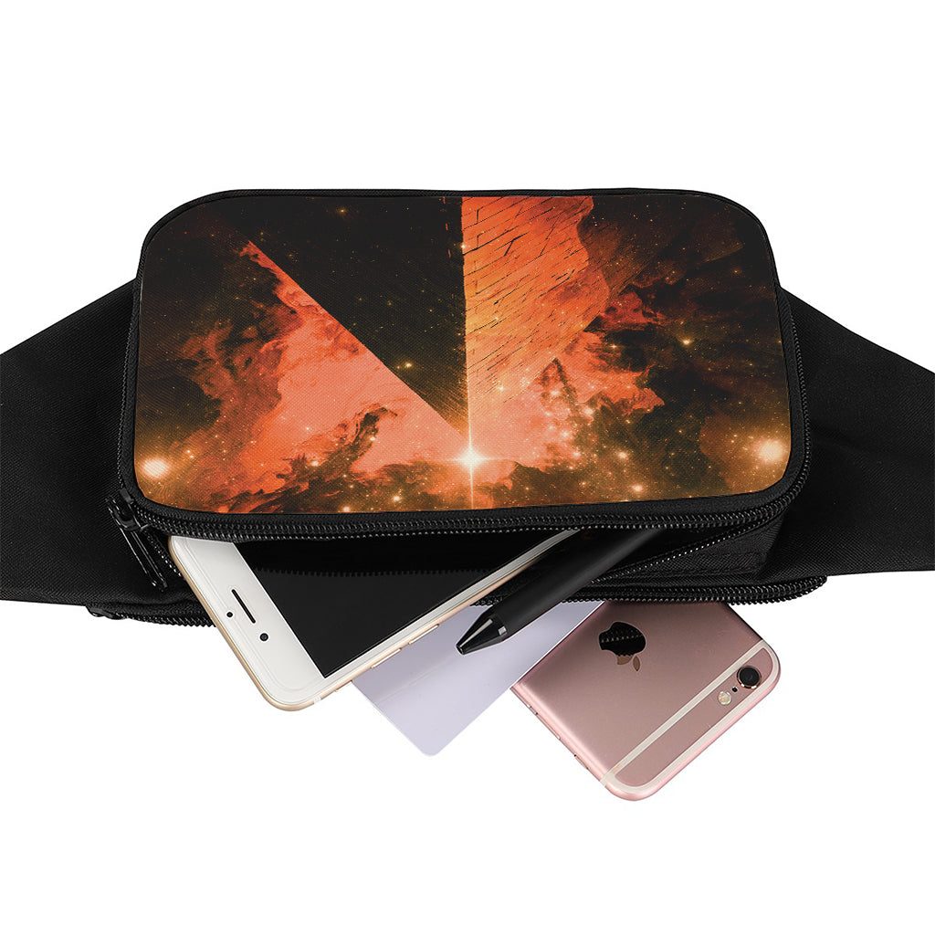 Galaxy Pyramid Print Waist Bag