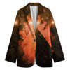 Galaxy Pyramid Print Women's Blazer