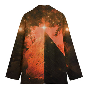 Galaxy Pyramid Print Women's Blazer