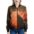 Galaxy Pyramid Print Women's Bomber Jacket