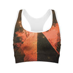 Galaxy Pyramid Print Women's Sports Bra