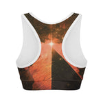 Galaxy Pyramid Print Women's Sports Bra