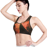 Galaxy Pyramid Print Women's Sports Bra