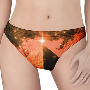 Galaxy Pyramid Print Women's Thong