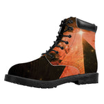 Galaxy Pyramid Print Work Boots