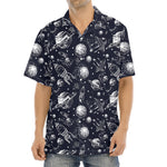 Galaxy UFO Pattern Print Aloha Shirt