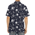 Galaxy UFO Pattern Print Aloha Shirt