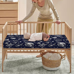 Galaxy UFO Pattern Print Baby Crib Sheet