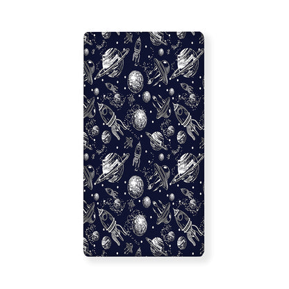 Galaxy UFO Pattern Print Baby Crib Sheet