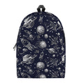 Galaxy UFO Pattern Print School Backpack
