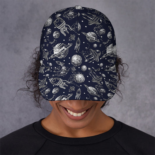 Galaxy UFO Pattern Print Baseball Cap