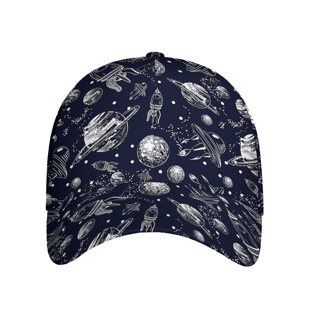 Galaxy UFO Pattern Print Baseball Cap
