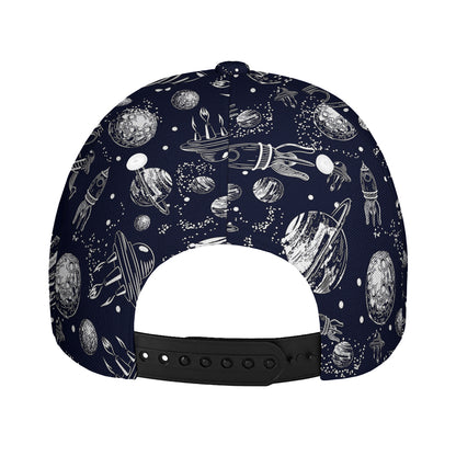 Galaxy UFO Pattern Print Baseball Cap
