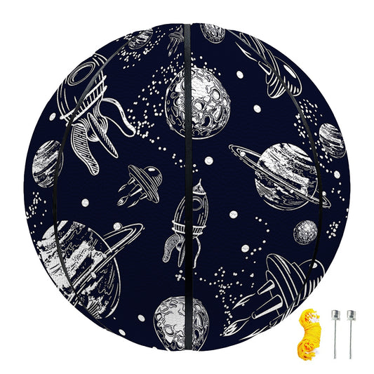 Galaxy UFO Pattern Print Basketball