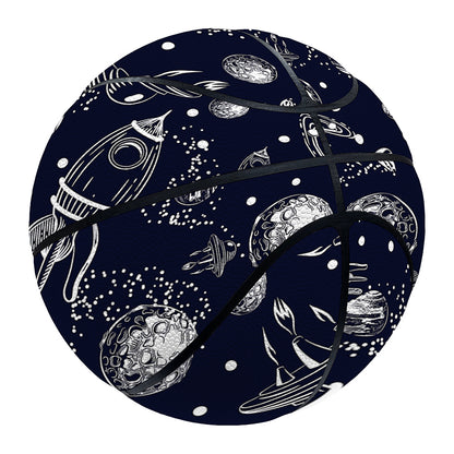 Galaxy UFO Pattern Print Basketball