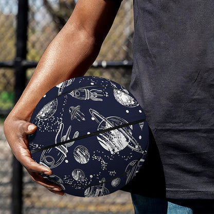 Galaxy UFO Pattern Print Basketball