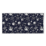 Galaxy UFO Pattern Print Beach Towel