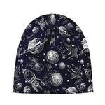 Galaxy UFO Pattern Print Beanie
