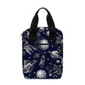 Galaxy UFO Pattern Print Bible Tote Bag