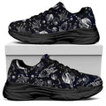 Galaxy UFO Pattern Print Black Chunky Shoes
