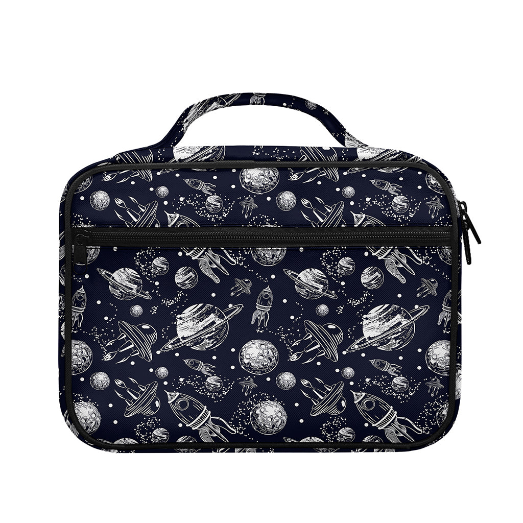 Galaxy UFO Pattern Print Briefcase Bible Bag