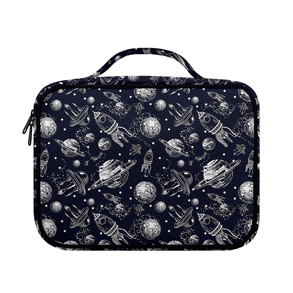 Galaxy UFO Pattern Print Briefcase Bible Bag