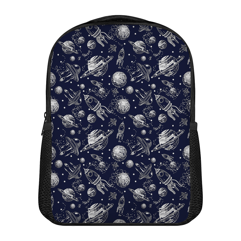 Galaxy UFO Pattern Print Casual Backpack