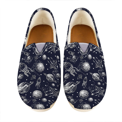 Galaxy UFO Pattern Print Casual Shoes