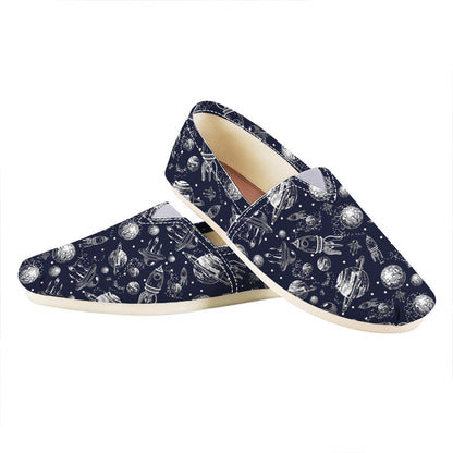 Galaxy UFO Pattern Print Casual Shoes