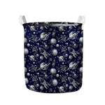 Galaxy UFO Pattern Print Collapsible Laundry Basket
