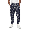 Galaxy UFO Pattern Print Cotton Sweatpants
