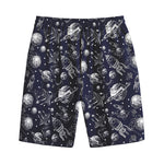 Galaxy UFO Pattern Print Cotton Shorts