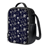 Galaxy UFO Pattern Print Crossbody Lunch Bag