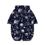 Galaxy UFO Pattern Print Dog Zip Up Hoodie
