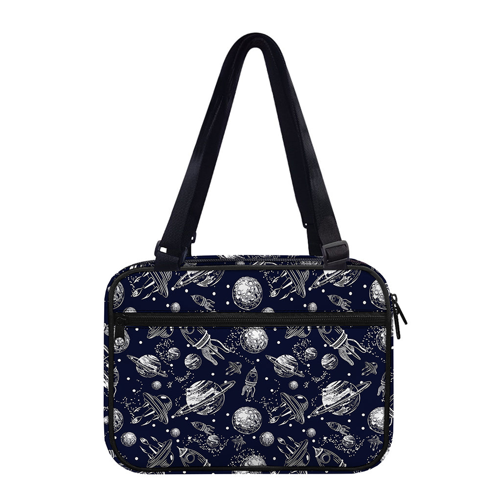 Galaxy UFO Pattern Print Double Strap Bible Bag