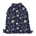Galaxy UFO Pattern Print Drawstring Bag