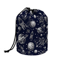 Galaxy UFO Pattern Print Drawstring Makeup Bag