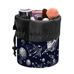 Galaxy UFO Pattern Print Drawstring Makeup Bag