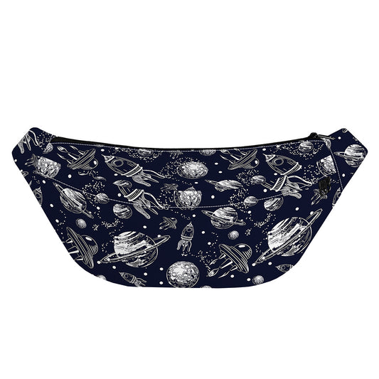 Galaxy UFO Pattern Print Fanny Pack